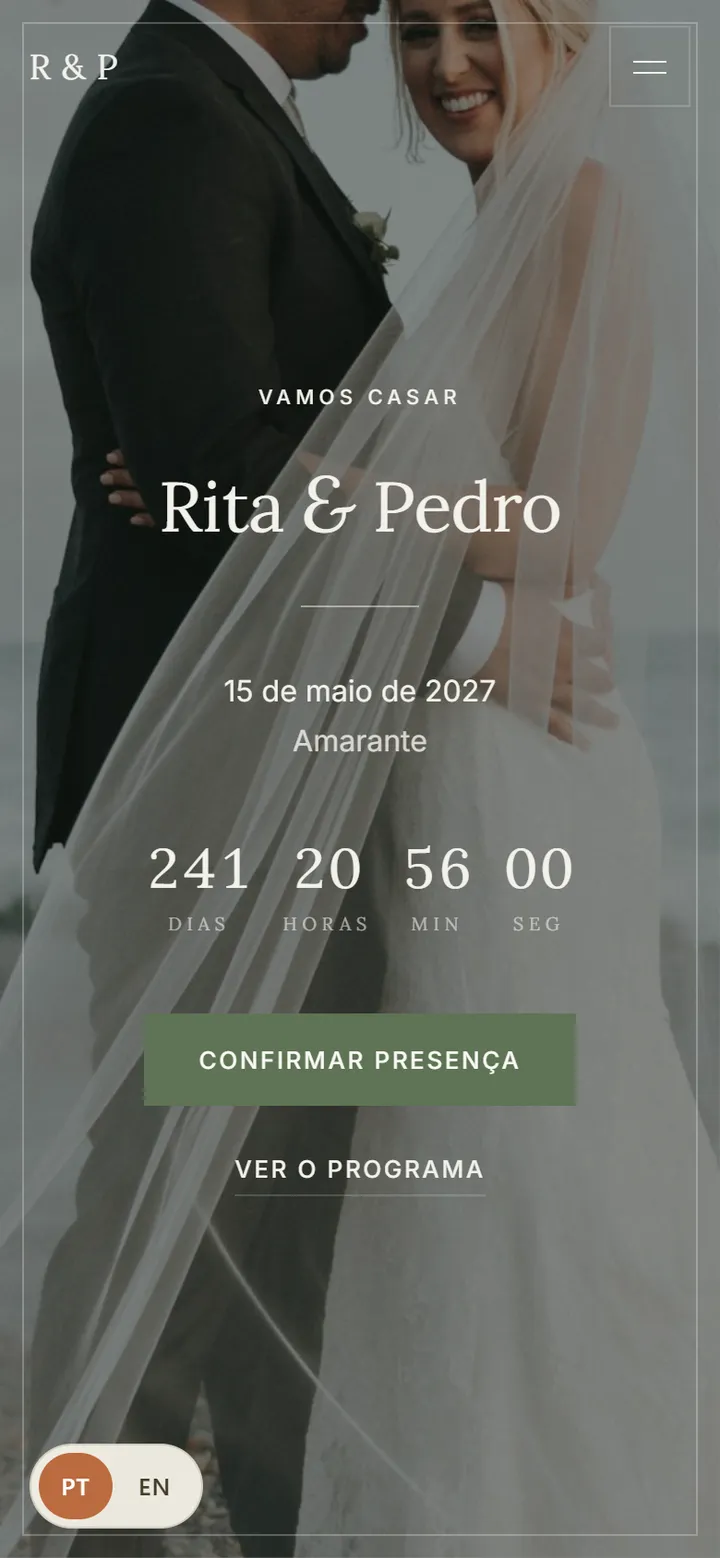 Site de exemplo no modelo Clássico